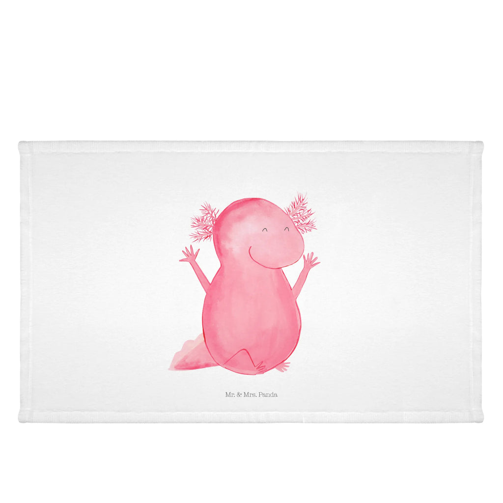 Handtuch Axolotl Hurra Handtuch, Badehandtuch, Badezimmer, Handtücher, groß, Kinder, Baby, Axolotl, Molch, Axolot, Schwanzlurch, Lurch, Lurche, fröhlich, Spaß, Freude, Motivation, Zufriedenheit