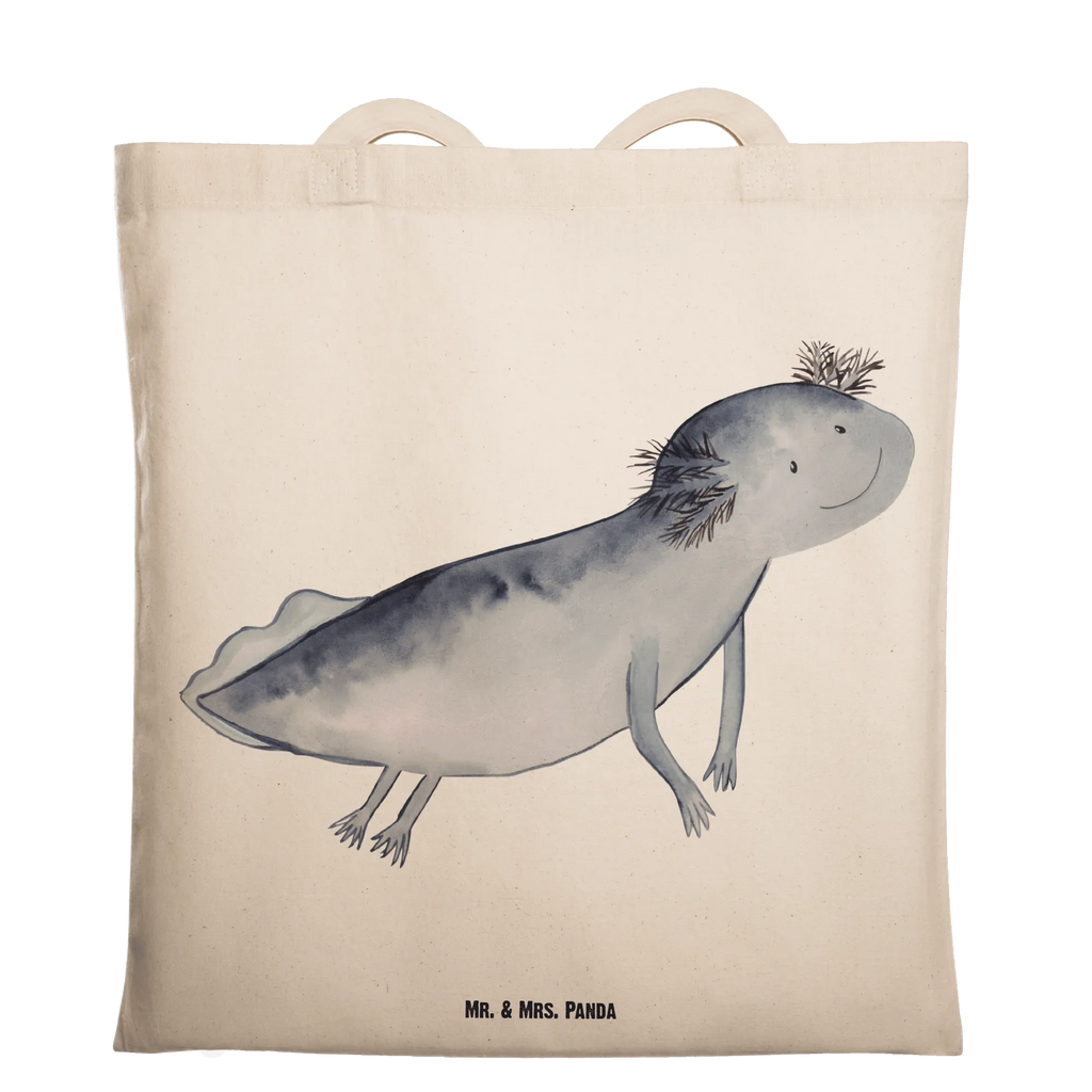 Tragetasche Axolotl schwimmt Beuteltasche, Beutel, Einkaufstasche, Jutebeutel, Stoffbeutel, Tasche, Shopper, Umhängetasche, Strandtasche, Schultertasche, Stofftasche, Tragetasche, Badetasche, Jutetasche, Einkaufstüte, Laptoptasche, Axolotl, Molch, Axolot, Schwanzlurch, Lurch, Lurche, Problem, Probleme, Lösungen, Motivation