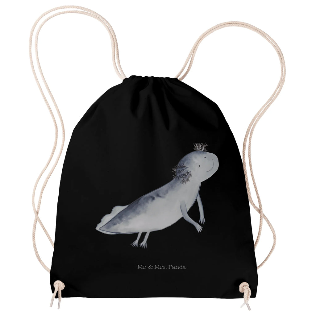 Sportbeutel Axolotl Schwimmen Sportbeutel, Turnbeutel, Beutel, Sporttasche, Tasche, Stoffbeutel, Sportbeutel Kinder, Gymsack, Beutel Rucksack, Kleine Sporttasche, Sportzubehör, Turnbeutel Baumwolle, Axolotl, Molch, Axolot, Schwanzlurch, Lurch, Lurche, Problem, Probleme, Lösungen, Motivation