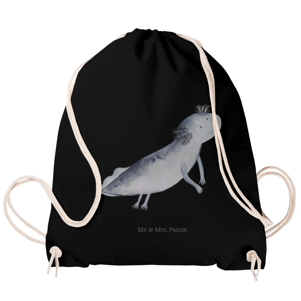 Sportbeutel Axolotl Schwimmen Sportbeutel, Turnbeutel, Beutel, Sporttasche, Tasche, Stoffbeutel, Sportbeutel Kinder, Gymsack, Beutel Rucksack, Kleine Sporttasche, Sportzubehör, Turnbeutel Baumwolle, Axolotl, Molch, Axolot, Schwanzlurch, Lurch, Lurche, Problem, Probleme, Lösungen, Motivation