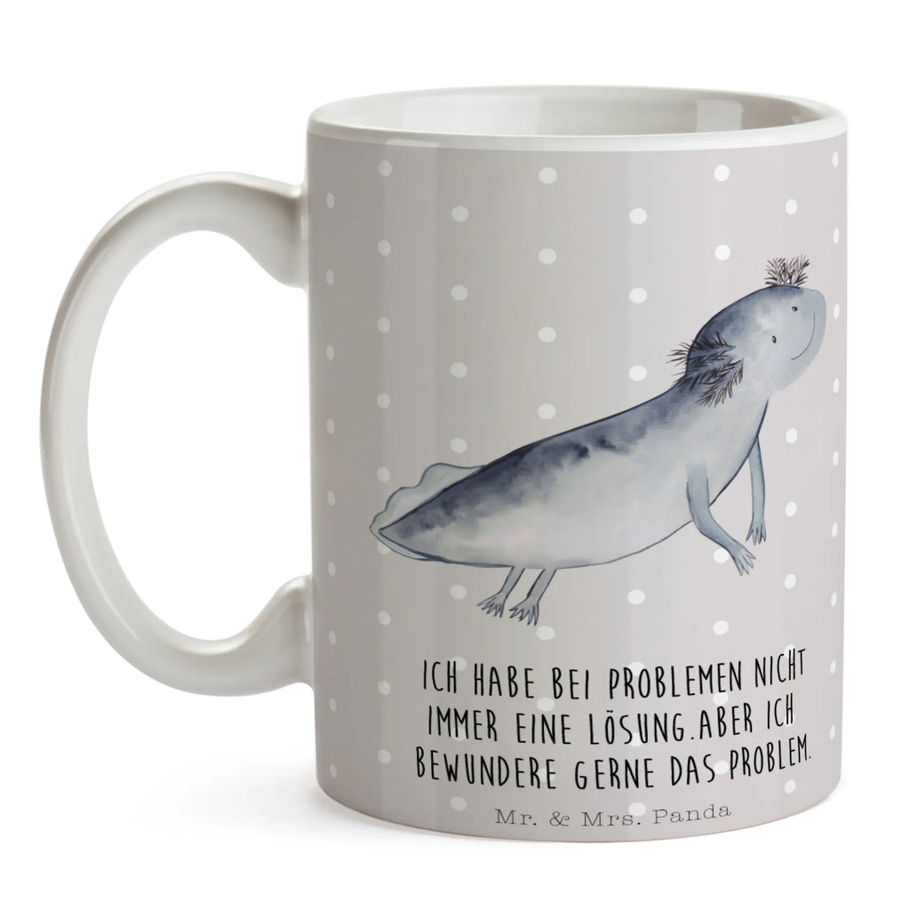 Tasse Axolotl schwimmt Tasse, Kaffeetasse, Teetasse, Becher, Kaffeebecher, Teebecher, Keramiktasse, Porzellantasse, Büro Tasse, Geschenk Tasse, Tasse Sprüche, Tasse Motive, Kaffeetassen, Tasse bedrucken, Designer Tasse, Cappuccino Tassen, Schöne Teetassen, Axolotl, Molch, Axolot, Schwanzlurch, Lurch, Lurche, Problem, Probleme, Lösungen, Motivation