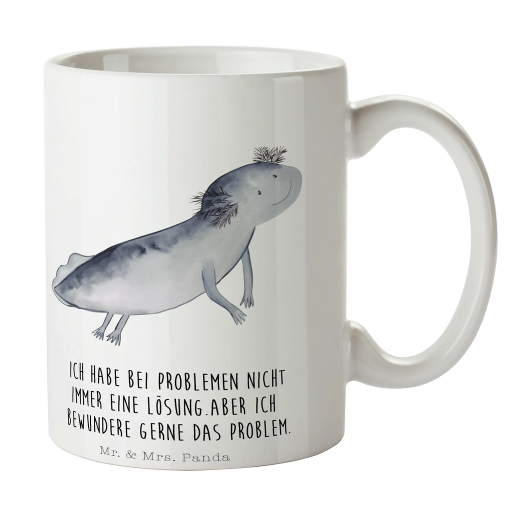 Tasse Axolotl schwimmt Tasse, Kaffeetasse, Teetasse, Becher, Kaffeebecher, Teebecher, Keramiktasse, Porzellantasse, Büro Tasse, Geschenk Tasse, Tasse Sprüche, Tasse Motive, Kaffeetassen, Tasse bedrucken, Designer Tasse, Cappuccino Tassen, Schöne Teetassen, Axolotl, Molch, Axolot, Schwanzlurch, Lurch, Lurche, Problem, Probleme, Lösungen, Motivation