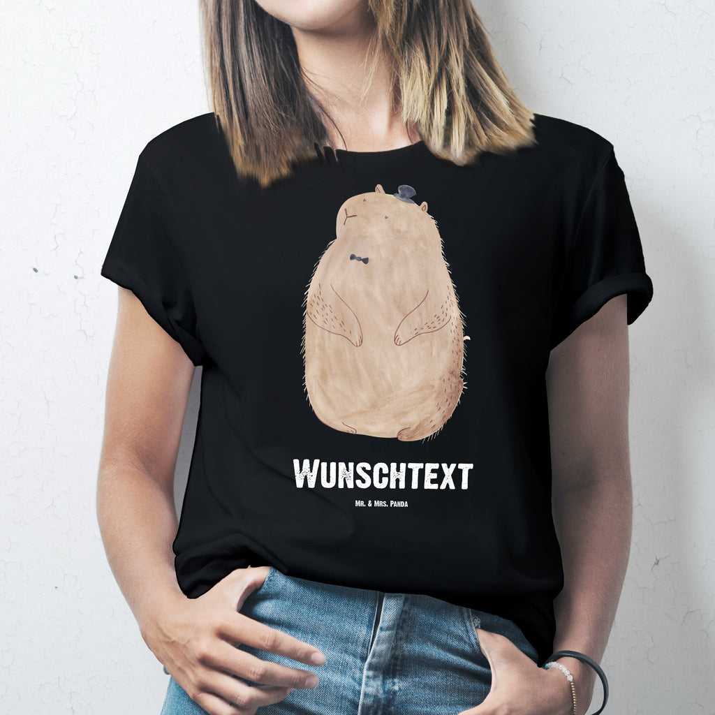 Personalisiertes T-Shirt Murmeltier T-Shirt Personalisiert, T-Shirt mit Namen, T-Shirt mit Aufruck, Männer, Frauen, Wunschtext, Bedrucken, Tiermotive, Gute Laune, lustige Sprüche, Tiere, Murmeltier, Knigge, Fröhlichkeit, Freundlichkeit, Respekt, Anstand