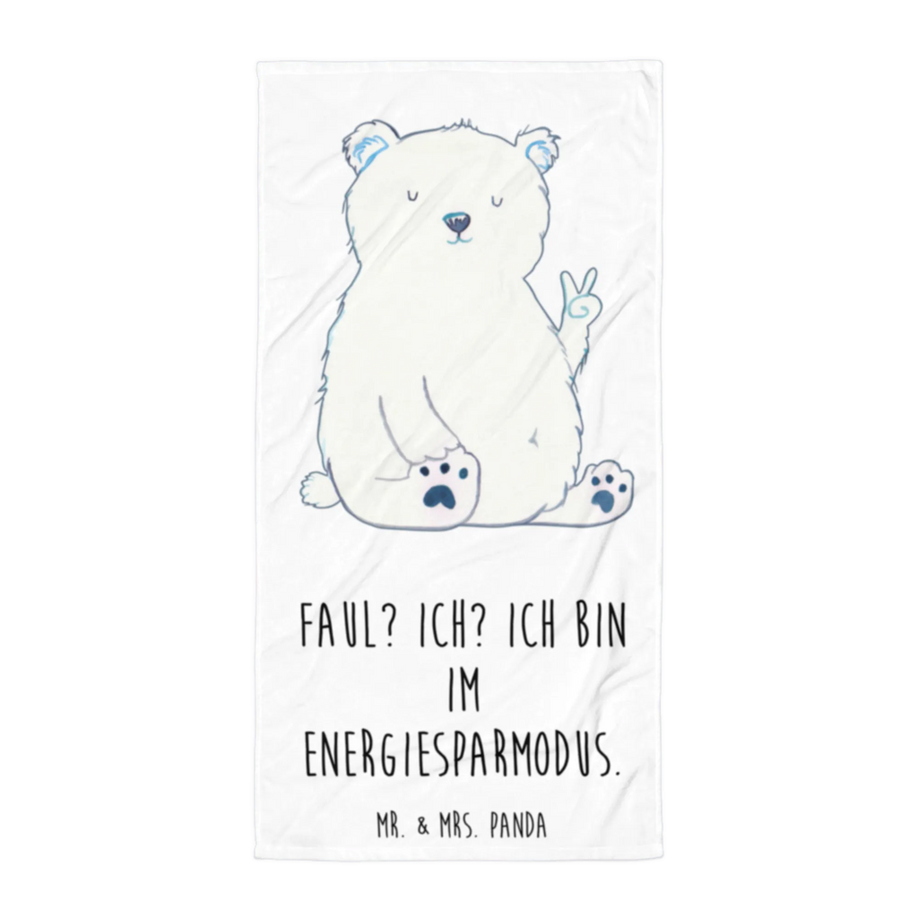 XL Badehandtuch Eisbär Faul Handtuch, Badetuch, Duschtuch, Strandtuch, Saunatuch, Bär, Teddy, Teddybär, Eisbär, Nordpol, Faul, Entspannen, Relaxen, Büro, Arbeit, Bürojob, Arbeitsplatz, Homeoffice