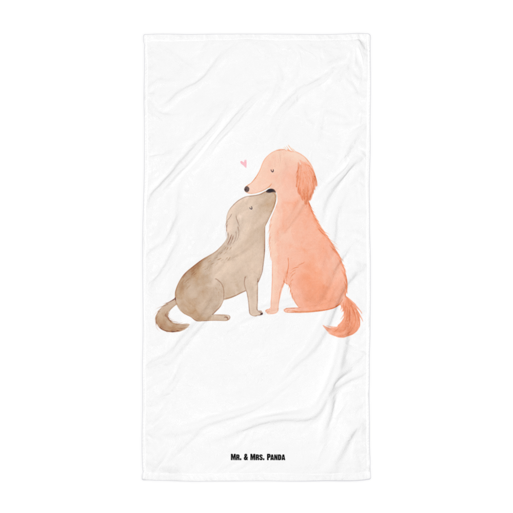 XL Badehandtuch Hunde Liebe Handtuch, Badetuch, Duschtuch, Strandtuch, Saunatuch, Hund, Hundemotiv, Haustier, Hunderasse, Tierliebhaber, Hundebesitzer, Sprüche, Liebe, Hund. Hunde, Kuss, Vertrauen, Kuscheln, Herz