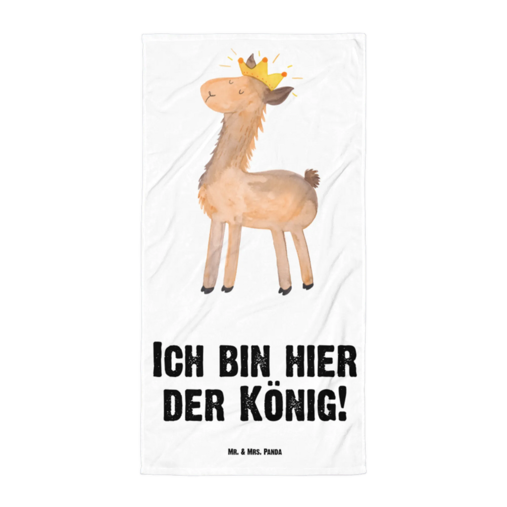 XL Badehandtuch Lama König Handtuch, Badetuch, Duschtuch, Strandtuch, Saunatuch, Lama, Alpaka, Lamas, König, Königin, Freundin, Mama, Papa, Büro Kollege, Kollegin, Chef, Vorgesetzter, Abi, Abitur