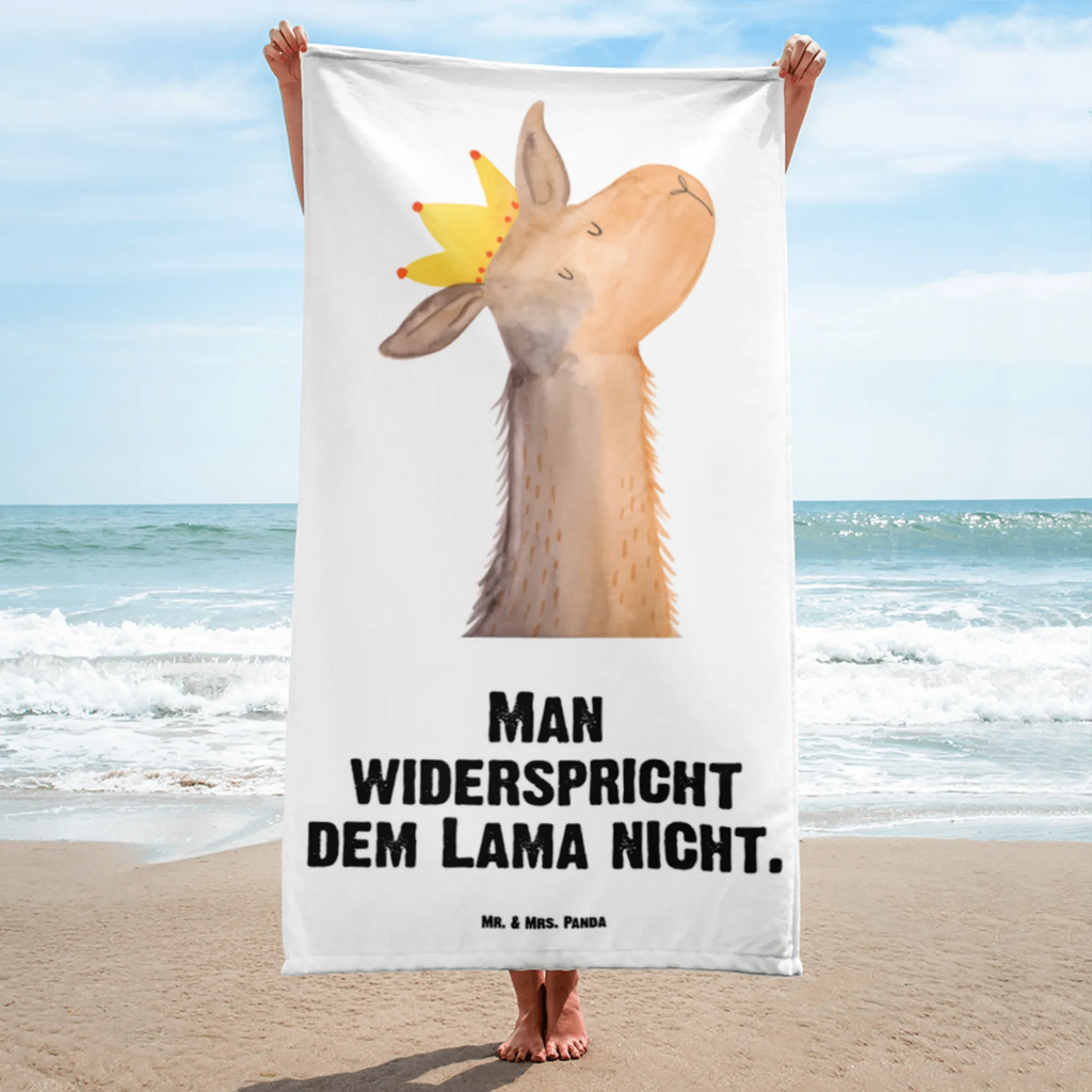 XL Badehandtuch Lamakopf König Handtuch, Badetuch, Duschtuch, Strandtuch, Saunatuch, Lama, Alpaka, Lamas, König, Königin, Freundin, Mama, Papa, Büro Kollege, Kollegin, Chef, Vorgesetzter, Abi, Abitur