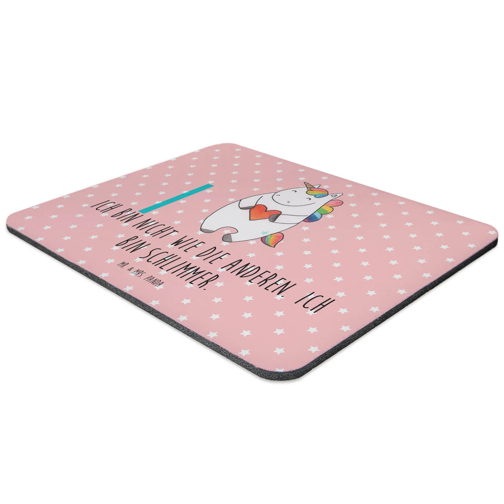 Mauspad Einhorn Herz Mousepad, Computer zubehör, Büroausstattung, PC Zubehör, Arbeitszimmer, Mauspad, Einzigartiges Mauspad, Designer Mauspad, Mausunterlage, Mauspad Büro, Einhorn, Einhörner, Einhorn Deko, Pegasus, Unicorn, Herz, schlimm, böse, witzig, lustig, Freundin, anders, bunt