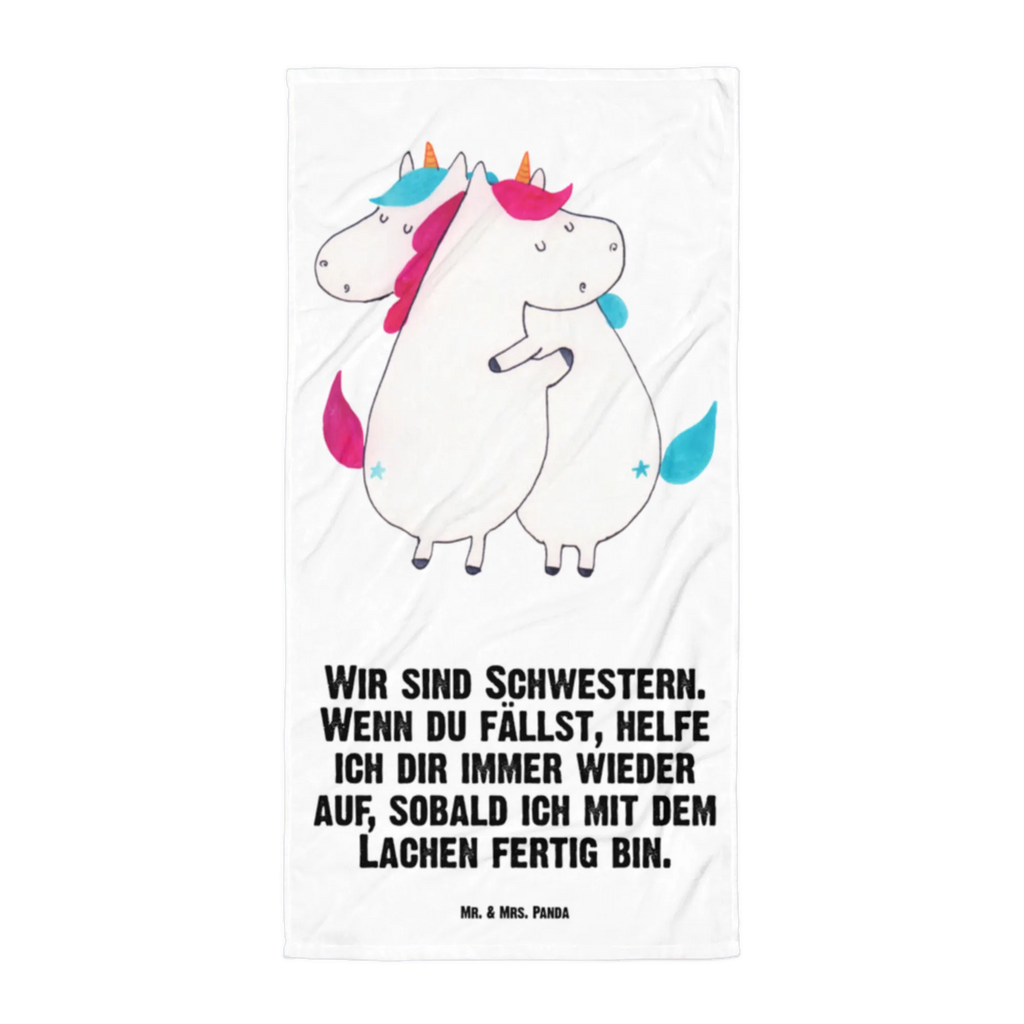 XL Badehandtuch Einhörner Umarmen Handtuch, Badetuch, Duschtuch, Strandtuch, Saunatuch, Einhorn, Einhörner, Einhorn Deko, Pegasus, Unicorn, Freundinnen, Freundin, BFF, Schwester, Schwestern, Familie, Geschwister, Sister, Liebe