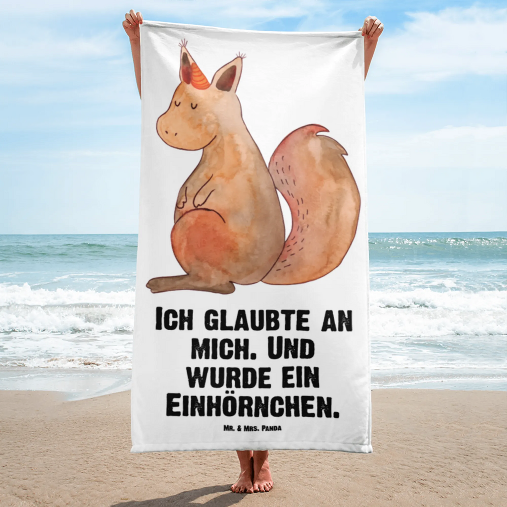 XL Badehandtuch Einhörnchen Glaube Handtuch, Badetuch, Duschtuch, Strandtuch, Saunatuch, Einhorn, Einhörner, Einhorn Deko, Unicorn, Einhörnchen, Eichhörnchen, Eichhorn