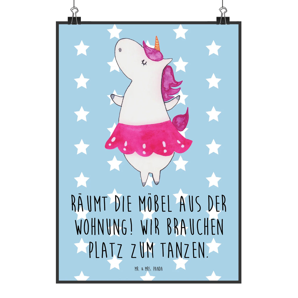 Poster Einhorn Ballerina Poster, Wandposter, Bild, Wanddeko, Küchenposter, Kinderposter, Wanddeko Bild, Raumdekoration, Wanddekoration, Handgemaltes Poster, Mr. & Mrs. Panda Poster, Designposter, Kunstdruck, Posterdruck, Einhorn, Einhörner, Einhorn Deko, Unicorn, Tanzen, Ballerina, Party, Wohnung, Spaß, Feiern, Geburtstag, Tänzerin, Lebenslust, Lebensfreude