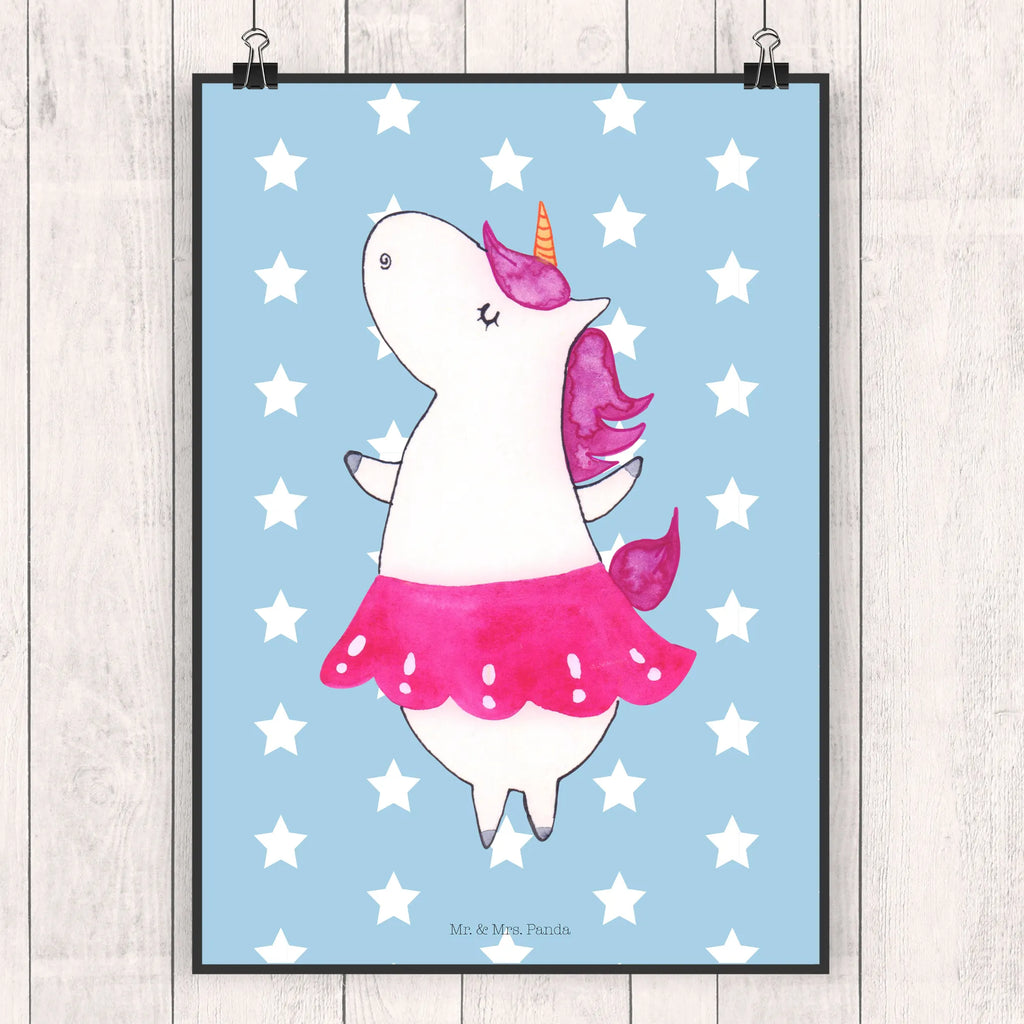 Poster Einhorn Ballerina Poster, Wandposter, Bild, Wanddeko, Küchenposter, Kinderposter, Wanddeko Bild, Raumdekoration, Wanddekoration, Handgemaltes Poster, Mr. & Mrs. Panda Poster, Designposter, Kunstdruck, Posterdruck, Einhorn, Einhörner, Einhorn Deko, Unicorn, Tanzen, Ballerina, Party, Wohnung, Spaß, Feiern, Geburtstag, Tänzerin, Lebenslust, Lebensfreude