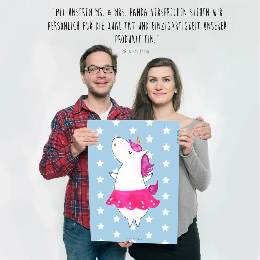 Poster Einhorn Ballerina Poster, Wandposter, Bild, Wanddeko, Küchenposter, Kinderposter, Wanddeko Bild, Raumdekoration, Wanddekoration, Handgemaltes Poster, Mr. & Mrs. Panda Poster, Designposter, Kunstdruck, Posterdruck, Einhorn, Einhörner, Einhorn Deko, Unicorn, Tanzen, Ballerina, Party, Wohnung, Spaß, Feiern, Geburtstag, Tänzerin, Lebenslust, Lebensfreude