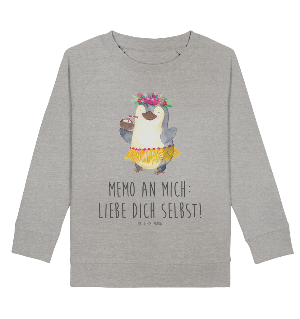 Organic Kinder Pullover Pinguin Kokosnuss Kinder Pullover, Kinder Sweatshirt, Jungen, Mädchen, Pinguin, Aloha, Hawaii, Urlaub, Kokosnuss, Pinguine