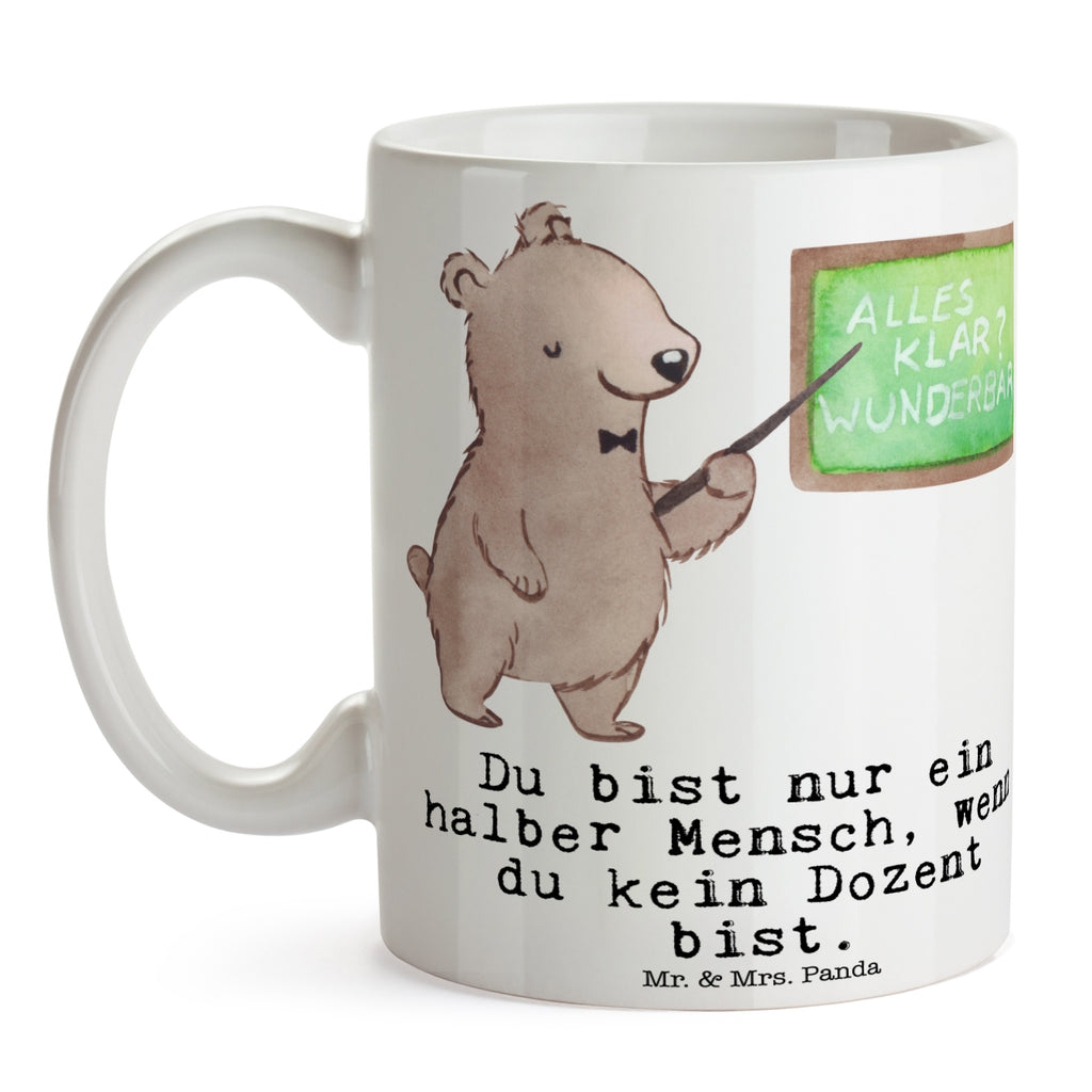 Tasse Dozent mit Herz Tasse, Kaffeetasse, Teetasse, Becher, Kaffeebecher, Teebecher, Keramiktasse, Porzellantasse, Büro Tasse, Geschenk Tasse, Tasse Sprüche, Tasse Motive, Kaffeetassen, Tasse bedrucken, Designer Tasse, Cappuccino Tassen, Schöne Teetassen, Beruf, Ausbildung, Jubiläum, Abschied, Rente, Kollege, Kollegin, Geschenk, Schenken, Arbeitskollege, Mitarbeiter, Firma, Danke, Dankeschön, Dozent, Professor, Universität, Vorlesung, Tutor, Akademiker, Uni, Unterricht