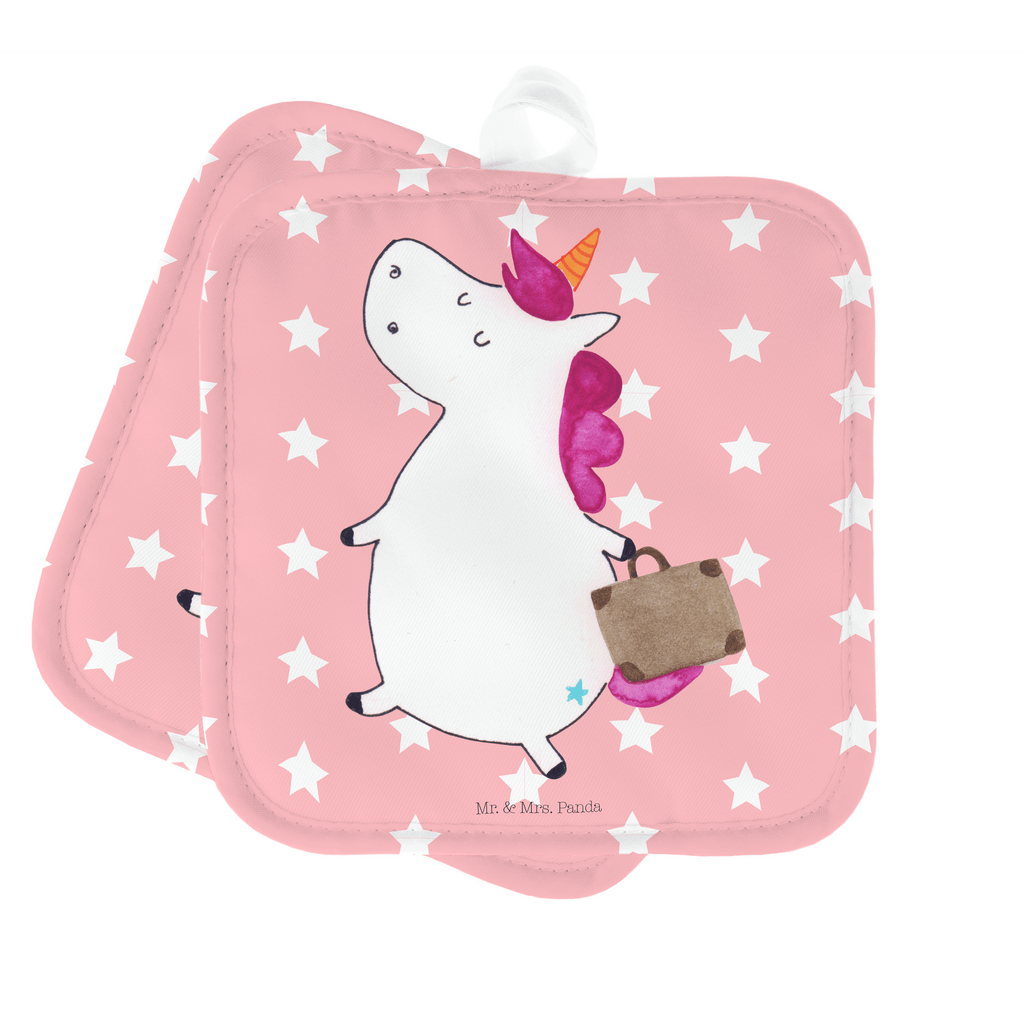 2er Set Topflappen  Einhorn Koffer Topflappen, Topfuntersetzer, Ofenhandschuh, Topflappen Set, Topflappen lustig, Topflappen mit Spruch, Ofenhandschuhe, Topfhandschuhe, Topfhandschuh, Topflappenset, Topflappen 2er Set, Schöne Topflappen, Einhorn, Einhörner, Einhorn Deko, Unicorn, unicorn, Koffer, Verreisen, Reise, Gepäck, Abenteuer, Erwachsen, Kind, albern, Spaß, lustig, witzig