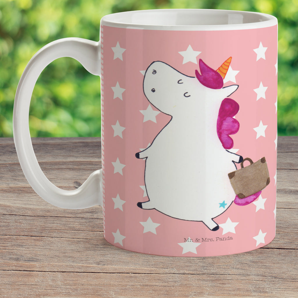 Kindertasse Einhorn Koffer Kindertasse, Kinder Tasse, Kunststoff Tasse, Kindergarten Tasse, Trinkbecher, Camping Becher, Kaffeetasse, Kunststoffbecher, Kindergartenbecher, Outdoorgeschirr, Kunststoffgeschirr, Reisebecher, Reisetasse, Kinderbecher, Bruchfeste Tasse, Bruchsichere Tasse, Plastik Tasse, Plastiktasse, Einhorn, Einhörner, Einhorn Deko, Pegasus, Unicorn, unicorn, Koffer, Verreisen, Reise, Gepäck, Abenteuer, Erwachsen, Kind, albern, Spaß, lustig, witzig