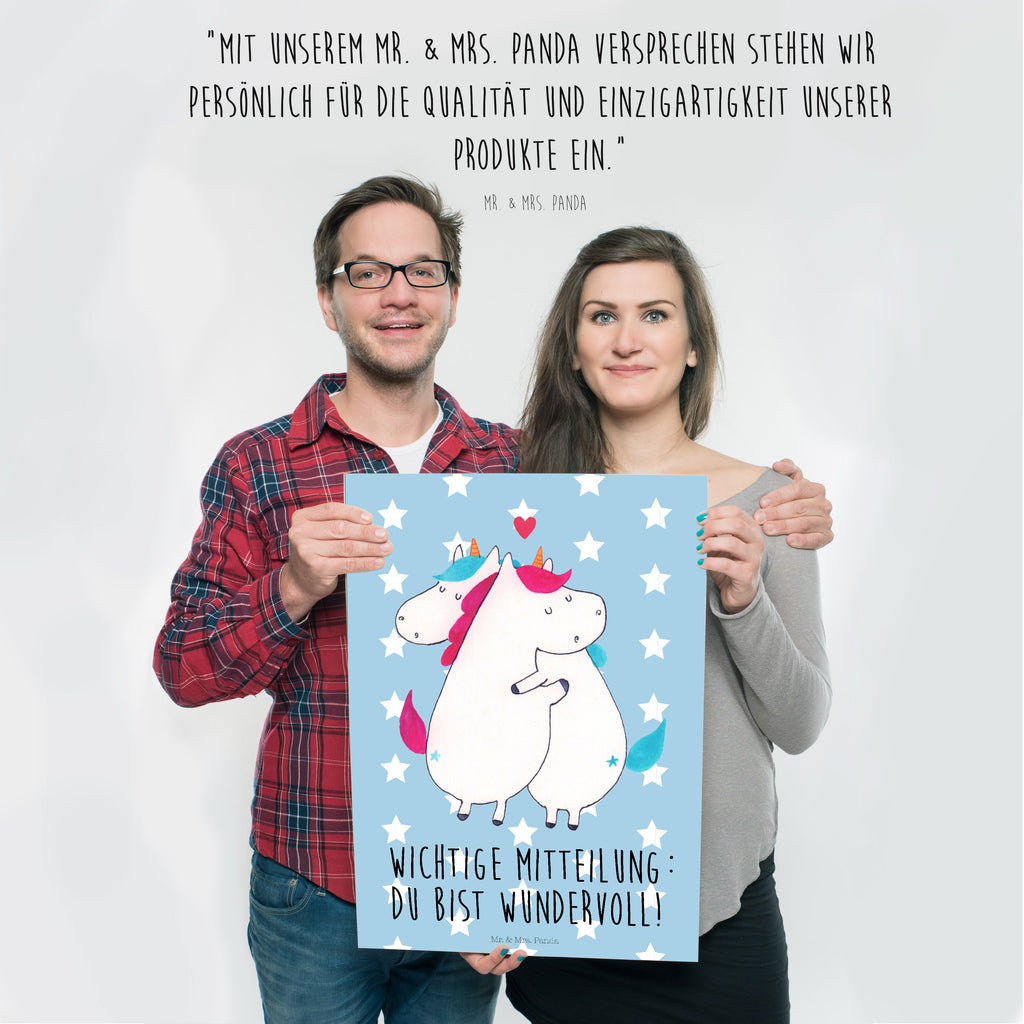 Poster Einhorn Mitteilung Poster, Wandposter, Bild, Wanddeko, Küchenposter, Kinderposter, Wanddeko Bild, Raumdekoration, Wanddekoration, Handgemaltes Poster, Mr. & Mrs. Panda Poster, Designposter, Kunstdruck, Posterdruck, Einhorn, Einhörner, Einhorn Deko, Pegasus, Unicorn, Valentinstag, Valentine, Liebe, Geschenk, Partner, Ehe, lustig, witzig, Spruch