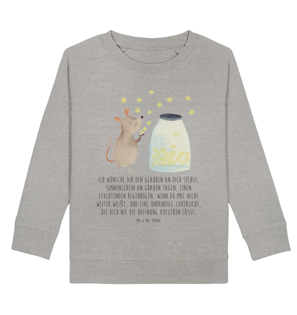 Organic Kinder Pullover Maus Sterne Kinder Pullover, Kinder Sweatshirt, Jungen, Mädchen, Tiermotive, Gute Laune, lustige Sprüche, Tiere, Maus, Sterne, Wunsch, Kind, Taufe, Taufgeschenk, Geburt, Schwangerschaft, erstes Kind, Kindergeburtstag, Geburtstag, Hoffnung, Träume