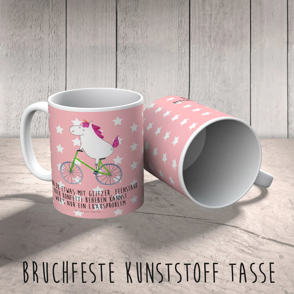 Kindertasse Einhorn Radfahrer Kindertasse, Kinder Tasse, Kunststoff Tasse, Kindergarten Tasse, Trinkbecher, Camping Becher, Kaffeetasse, Kunststoffbecher, Kindergartenbecher, Outdoorgeschirr, Kunststoffgeschirr, Reisebecher, Reisetasse, Kinderbecher, Bruchfeste Tasse, Bruchsichere Tasse, Plastik Tasse, Plastiktasse, Einhorn, Einhörner, Einhorn Deko, Pegasus, Unicorn, Radfahren, Radfahrer, Rad, Bike, Feenstaub, Konfetti, Luxusproblem, Kummer, Liebeskummer