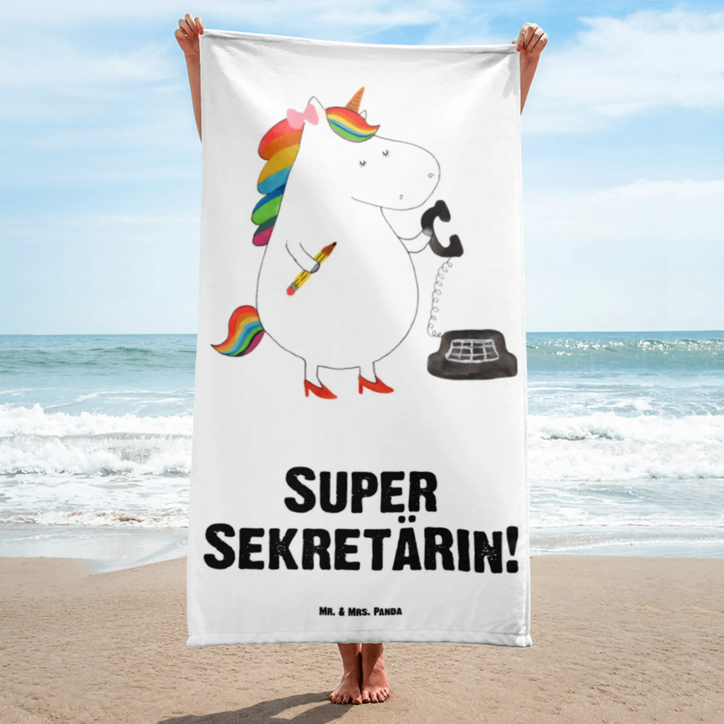 XL Badehandtuch Einhorn Sekretärin Handtuch, Badetuch, Duschtuch, Strandtuch, Saunatuch, Einhorn, Einhörner, Einhorn Deko, Pegasus, Unicorn, Sekretärin, Büro, Rechtsanwältin, Rechtsanwaltsgehilfin, Steuerbüro, Steuerkanzlei, Bürokraft, Bürohilfe