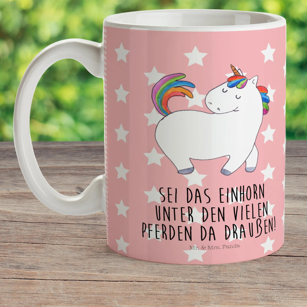 Kindertasse Einhorn stolzierend Kindertasse, Kinder Tasse, Kunststoff Tasse, Kindergarten Tasse, Trinkbecher, Camping Becher, Kaffeetasse, Kunststoffbecher, Kindergartenbecher, Outdoorgeschirr, Kunststoffgeschirr, Reisebecher, Reisetasse, Kinderbecher, Bruchfeste Tasse, Bruchsichere Tasse, Plastik Tasse, Plastiktasse, Einhorn, Einhörner, Einhorn Deko, Pegasus, Unicorn, stolz, anders, bunt, Pferd, Reiter, Reiten, Freundin, Geschenk