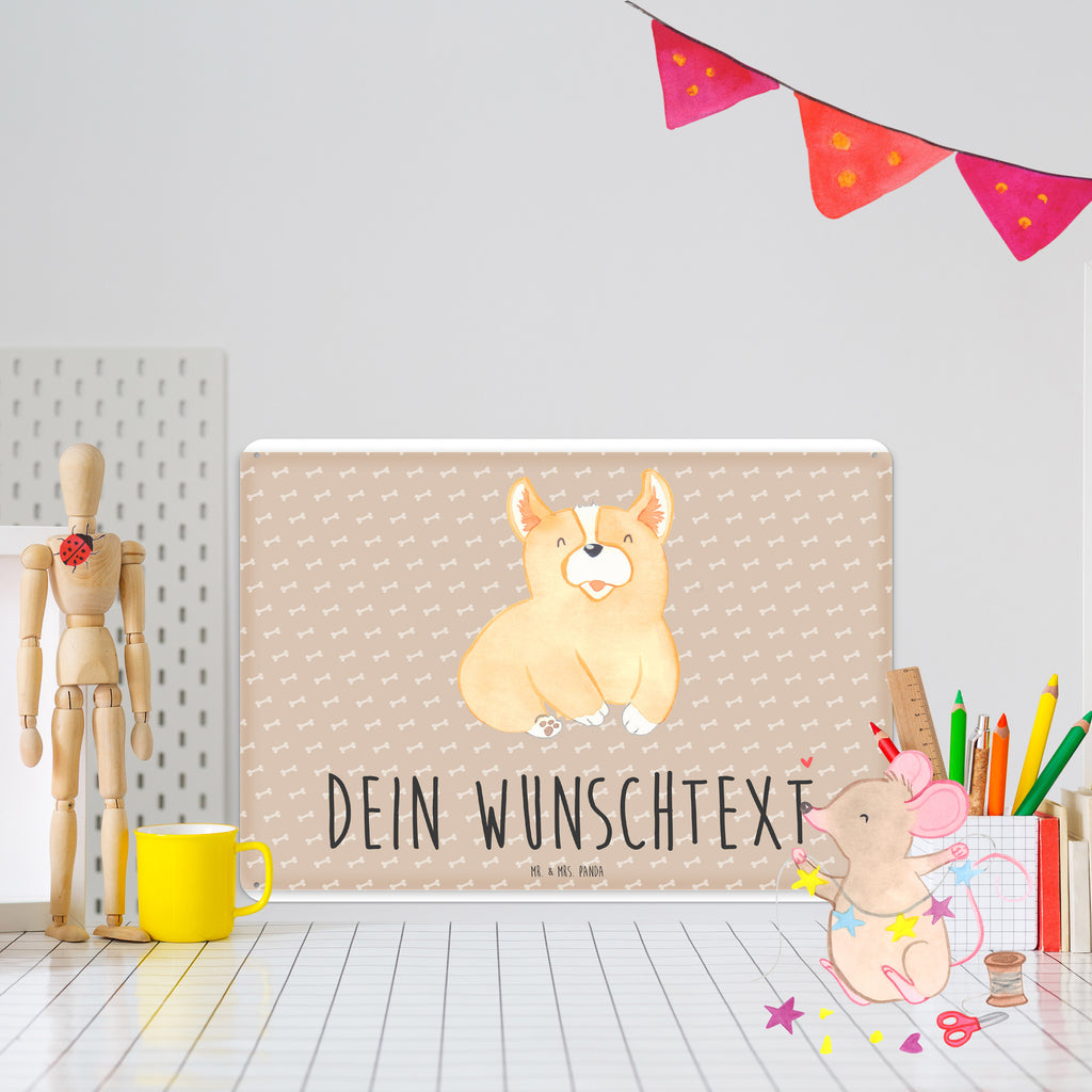 Personalisiertes Blechschild Corgie Blechschild, Metallschild, Geschenk Schild, Schild, Magnet-Metall-Schild, Deko Schild, Wandschild, Wand-Dekoration, Türschild, Hund, Hundemotiv, Haustier, Hunderasse, Tierliebhaber, Hundebesitzer, Sprüche, Corgie, Welsh Corgie Pembroke, britisch, Motivation, Spruch, Hundespruch, Lebensfreude