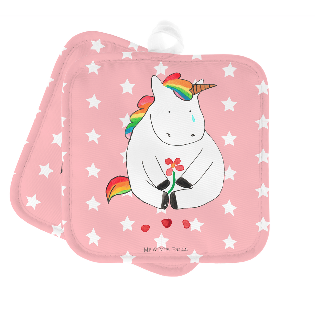 2er Set Topflappen  Einhorn Traurig Topflappen, Topfuntersetzer, Ofenhandschuh, Topflappen Set, Topflappen lustig, Topflappen mit Spruch, Ofenhandschuhe, Topfhandschuhe, Topfhandschuh, Topflappenset, Topflappen 2er Set, Schöne Topflappen, Einhorn, Einhörner, Einhorn Deko, Pegasus, Unicorn, Glitzer, Trösten. Freundschaft, Freunde, Liebe, Trauer, Grußkarte, Blume