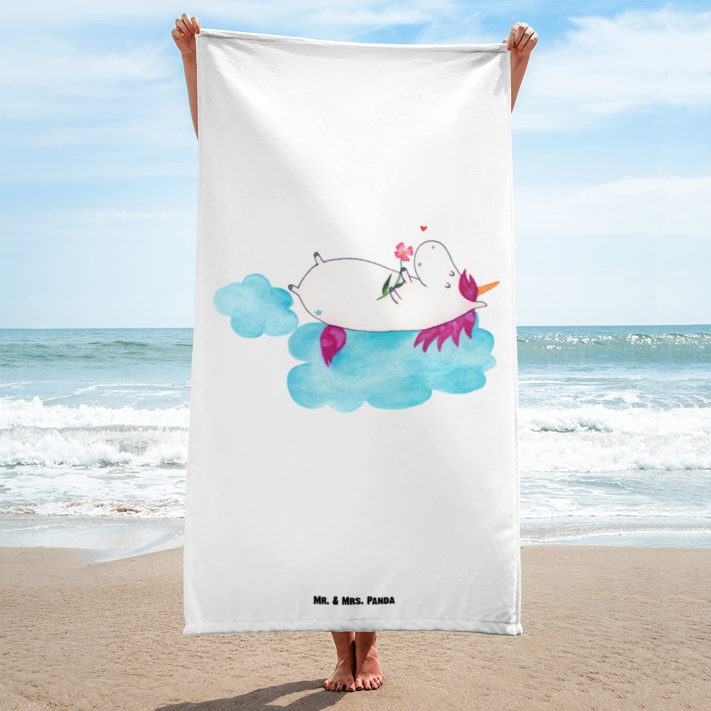 XL Badehandtuch Einhorn Verliebt Handtuch, Badetuch, Duschtuch, Strandtuch, Saunatuch, Einhorn, Einhörner, Einhorn Deko, Pegasus, Unicorn, verliebt, Liebe, Liebesbeweis, Freundin, Wolke