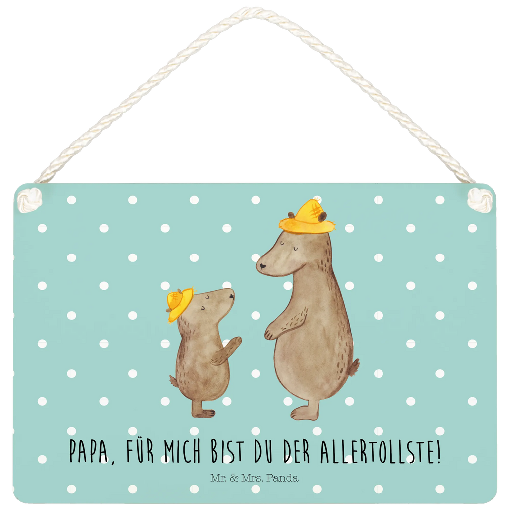 Deko Schild Bären mit Hut Dekoschild, Deko Schild, Schild, Tür Schild, Türschild, Holzschild, Wandschild, Wanddeko, Familie, Vatertag, Muttertag, Bruder, Schwester, Mama, Papa, Oma, Opa, Bär, Bären, Vater, Papi, Paps, Dad, Daddy, Lieblingsmensch, Sohn, Söhne, Kind, Kinder, Vater-Sohn, Family, Vorbild