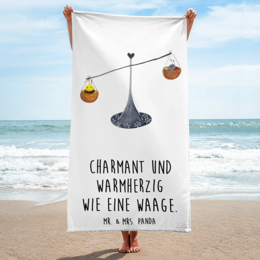 XL Badehandtuch Sternzeichen Waage Handtuch, Badetuch, Duschtuch, Strandtuch, Saunatuch, Tierkreiszeichen, Sternzeichen, Horoskop, Astrologie, Aszendent, Waage, Waage Geschenk, Waage Sternzeichen, Geschenk Oktober, Geschenk September, Geburtstag Oktober, Geburtstag September, Gleichgewicht, Marienkäfer, Hummel, Biene