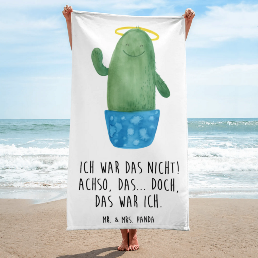 XL Badehandtuch Kaktus Heilig Handtuch, Badetuch, Duschtuch, Strandtuch, Saunatuch, Kaktus, Kakteen, frech, lustig, Kind, Eltern, Familie, Bruder, Schwester, Schwestern, Freundin, Heiligenschein