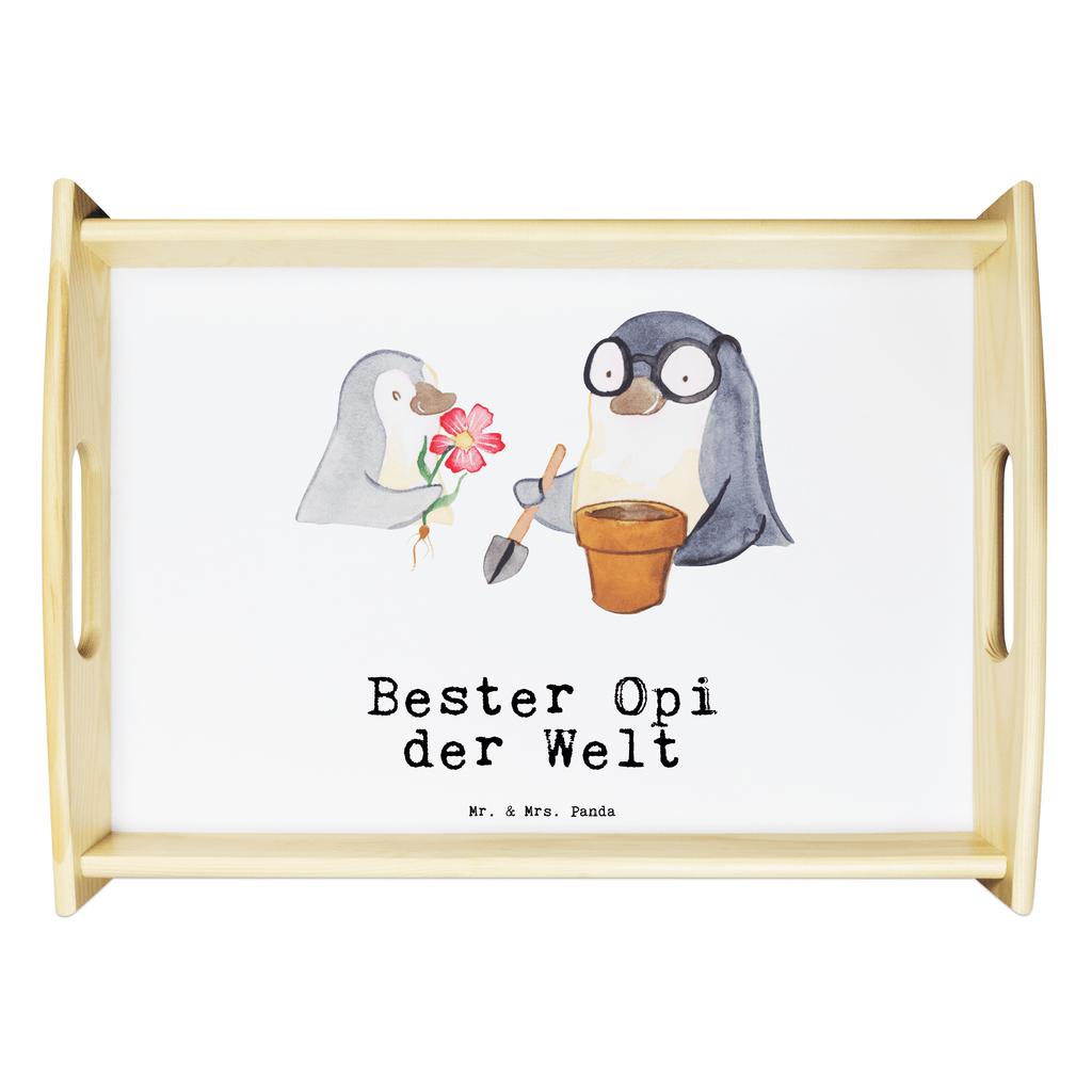 Serviertablett Pinguin Bester Opi der Welt Tablett, Holztablett, Küchentablett, Dekotablett, Frühstückstablett, für, Dankeschön, Geschenk, Schenken, Geburtstag, Geburtstagsgeschenk, Geschenkidee, Danke, Bedanken, Mitbringsel, Freude machen, Geschenktipp, Großvater, Grossvater, Opa, Opi. Großpapa, Großeltern, Nichte, Neffe, Kleinigkeit, Oppa, Oppi, Bester