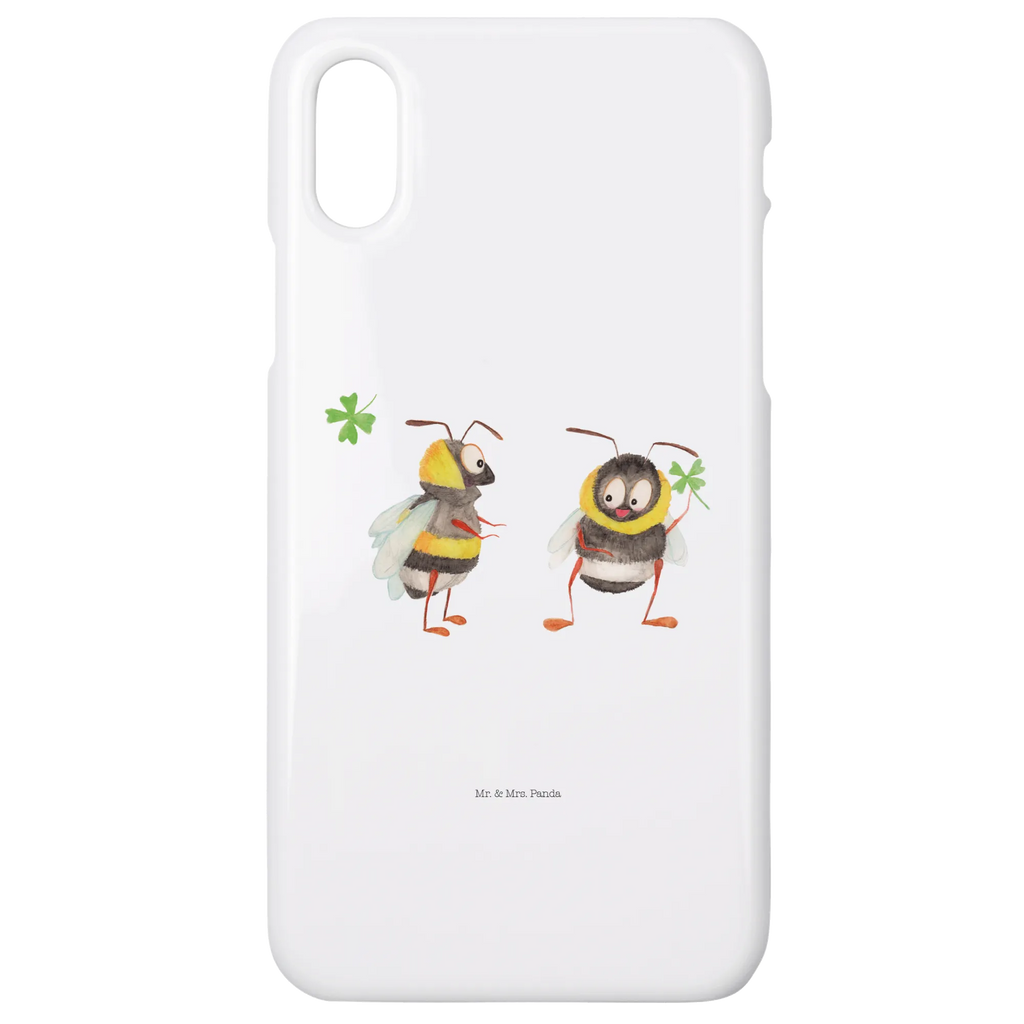 Handyhülle Hummeln Kleeblatt Handyhülle, Handycover, Cover, Handy, Hülle, Iphone 10, Iphone X, Tiermotive, Gute Laune, lustige Sprüche, Tiere, Hummel, Biene, Spruch positiv, Biene Deko, Spruch schön, glücklich sein, glücklich werden, Spruch fröhlich