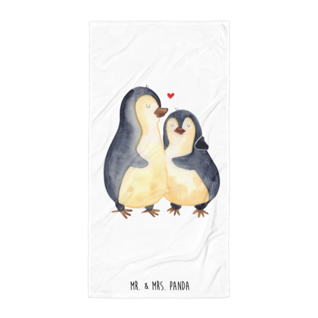 XL Badehandtuch Pinguin umarmen Handtuch, Badetuch, Duschtuch, Strandtuch, Saunatuch, Pinguin, Liebe, Liebespaar, Liebesbeweis, Liebesgeschenk, Verlobung, Jahrestag, Hochzeitstag, Hochzeit, Hochzeitsgeschenk