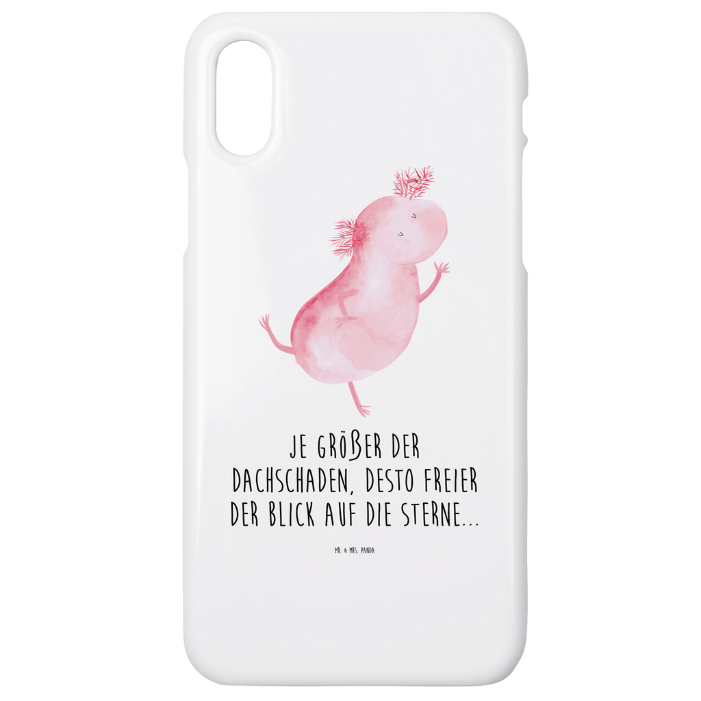 Handyhülle Axolotl Tanzen Handyhülle, Handycover, Cover, Handy, Hülle, Iphone 10, Iphone X, Axolotl, Molch, Axolot, Schwanzlurch, Lurch, Lurche, Dachschaden, Sterne, verrückt, Freundin, beste Freundin