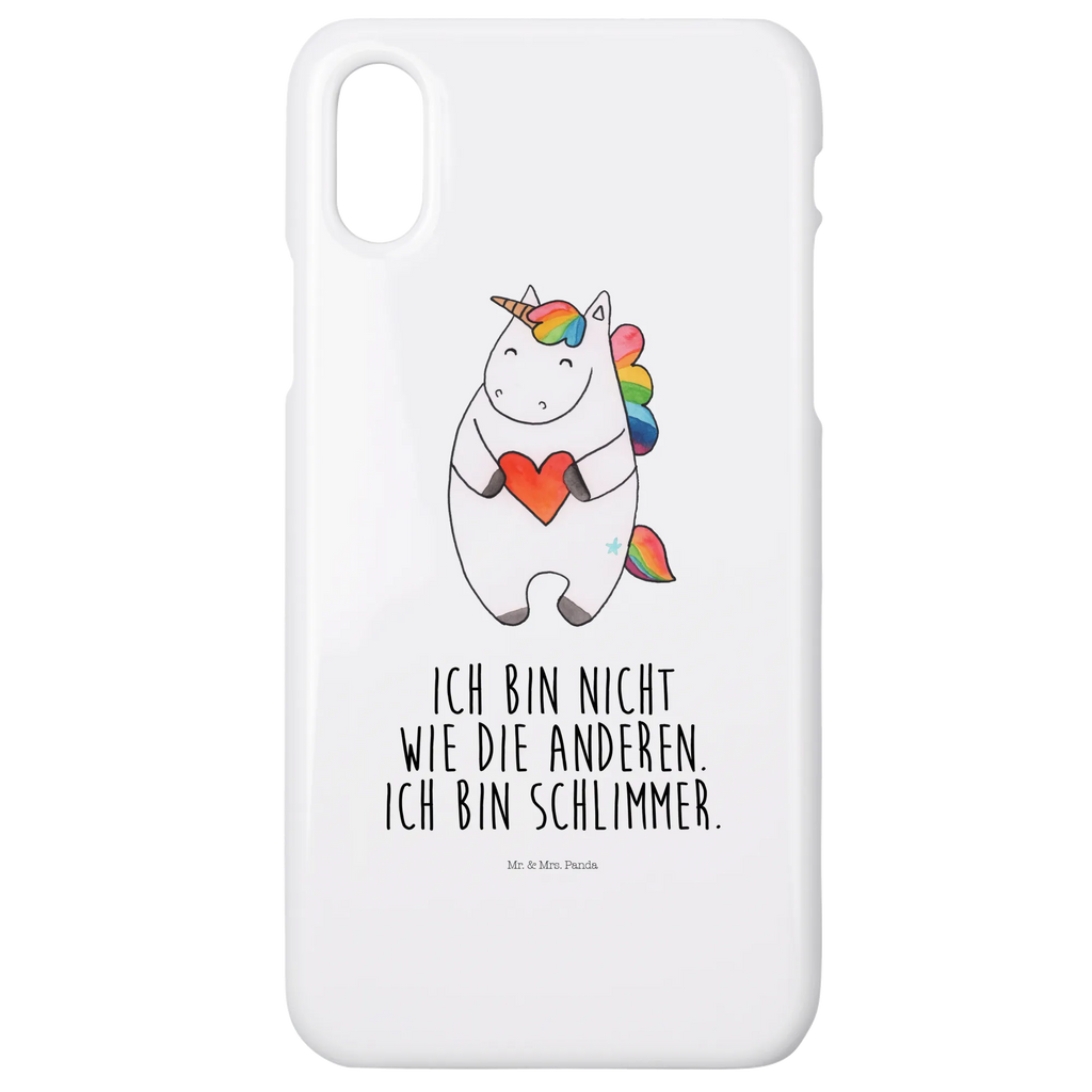 Handyhülle Einhorn Herz Handyhülle, Handycover, Cover, Handy, Hülle, Iphone 10, Iphone X, Einhorn, Einhörner, Einhorn Deko, Unicorn, Herz, schlimm, böse, witzig, lustig, Freundin, anders, bunt