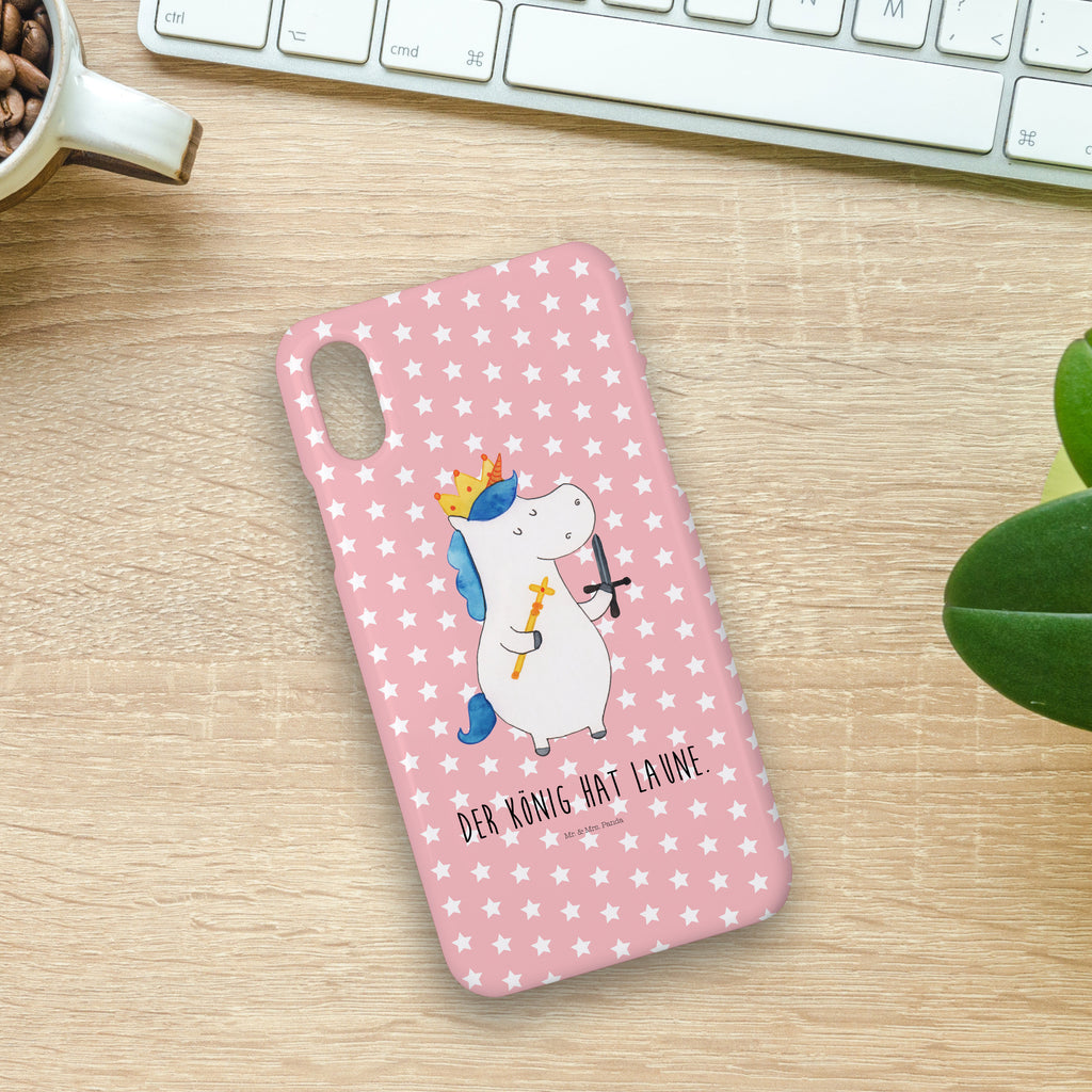 Handyhülle Einhorn König mit Schwert Handyhülle, Handycover, Cover, Handy, Hülle, Iphone 10, Iphone X, Einhorn, Einhörner, Einhorn Deko, Pegasus, Unicorn, König, Ritter, Mittelalter