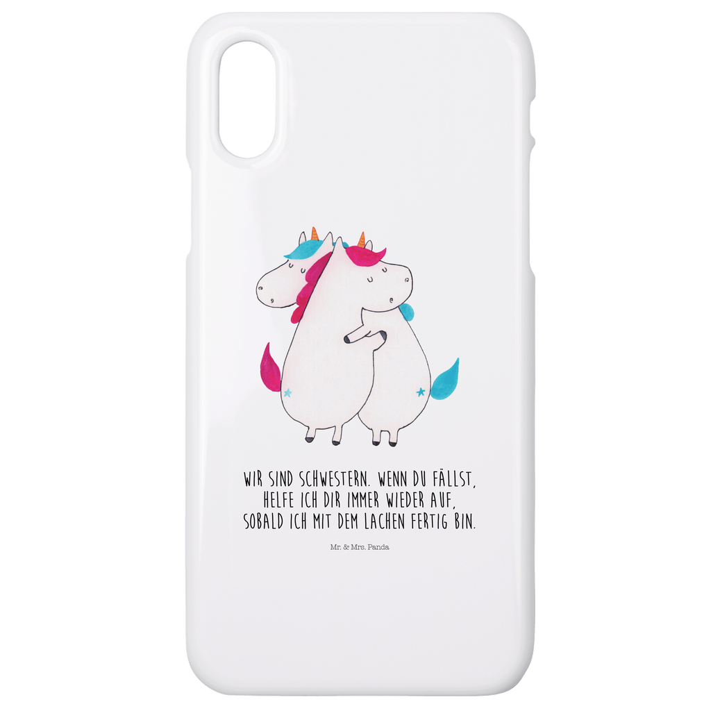 Handyhülle Einhörner Umarmen Handyhülle, Handycover, Cover, Handy, Hülle, Iphone 10, Iphone X, Einhorn, Einhörner, Einhorn Deko, Pegasus, Unicorn, Freundinnen, Freundin, BFF, Schwester, Schwestern, Familie, Geschwister, Sister, Liebe