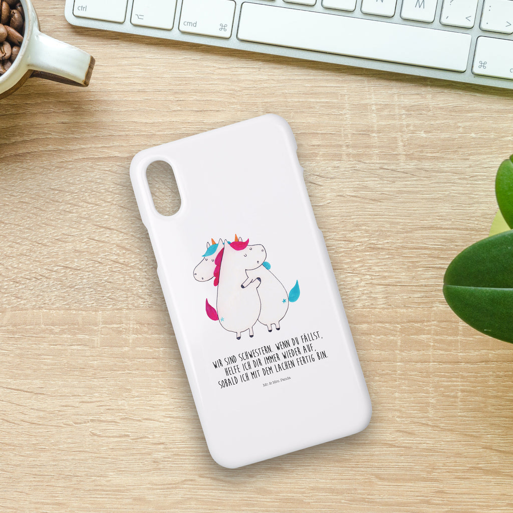 Handyhülle Einhörner Umarmen Handyhülle, Handycover, Cover, Handy, Hülle, Iphone 10, Iphone X, Einhorn, Einhörner, Einhorn Deko, Pegasus, Unicorn, Freundinnen, Freundin, BFF, Schwester, Schwestern, Familie, Geschwister, Sister, Liebe