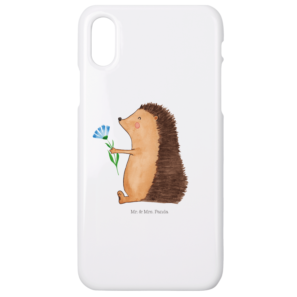 Handyhülle Igel Blumen Handyhülle, Handycover, Cover, Handy, Hülle, Iphone 10, Iphone X, Tiermotive, Gute Laune, lustige Sprüche, Tiere, Igel, Gute Besserung, Genesungswünsche, Krankheit, Krankenhaus, krank, Besuch