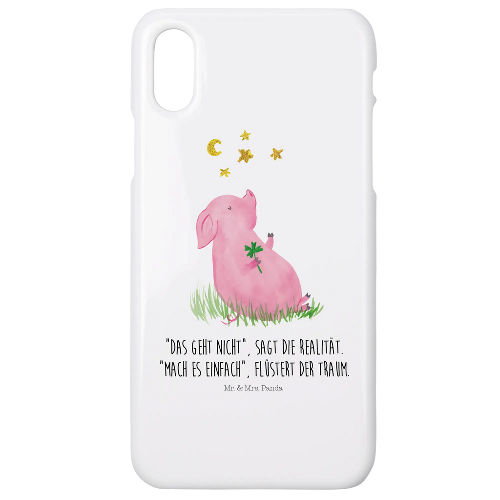 Handyhülle Schwein Glück Handyhülle, Handycover, Cover, Handy, Hülle, Iphone 10, Iphone X, Tiermotive, Gute Laune, lustige Sprüche, Tiere, Glücksschwein. Glück, Schwein, Schweinchen, Sterne, Sernchen, Ziele, Träume, Motivation, Glücksbringer