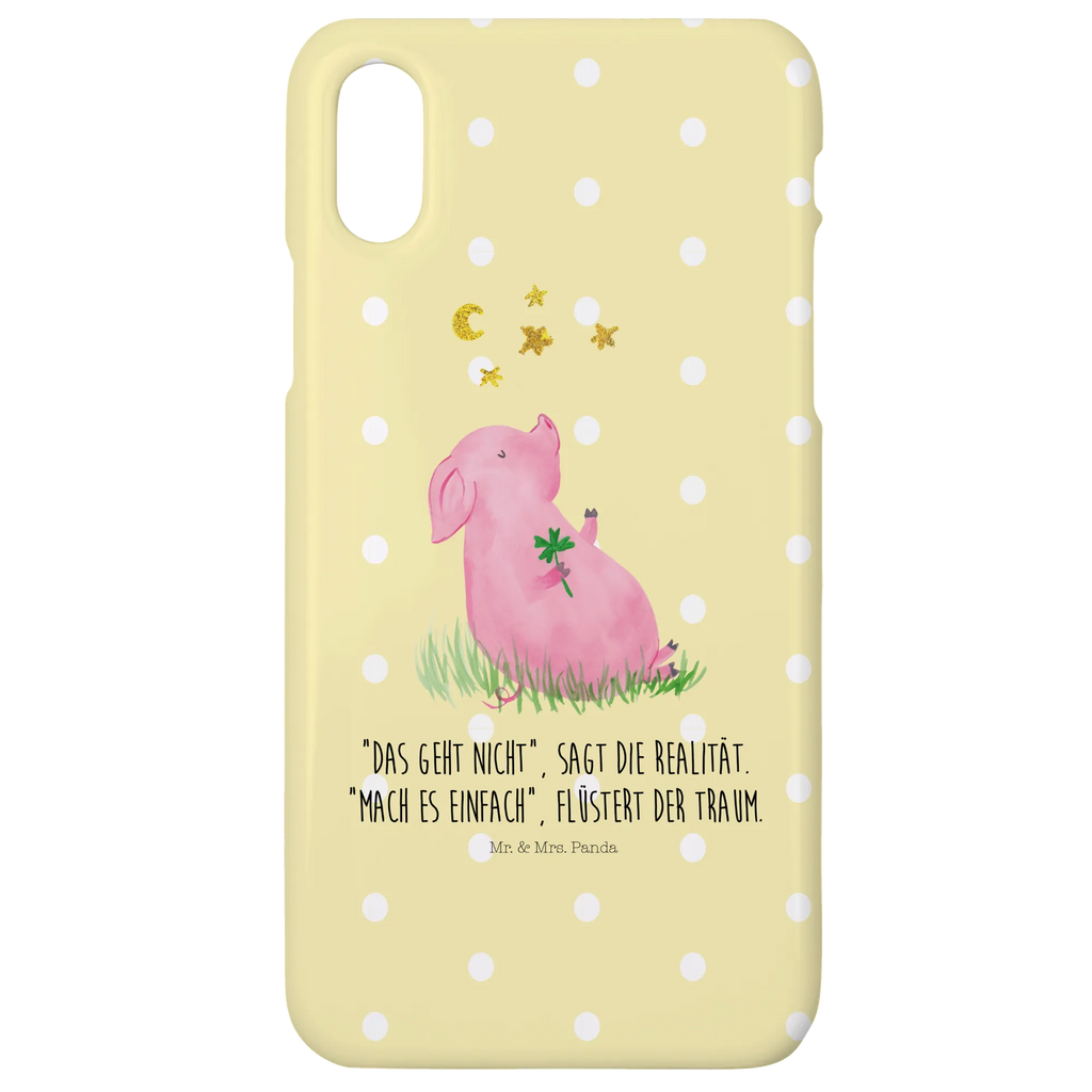 Handyhülle Schwein Glück Handyhülle, Handycover, Cover, Handy, Hülle, Iphone 10, Iphone X, Tiermotive, Gute Laune, lustige Sprüche, Tiere, Glücksschwein. Glück, Schwein, Schweinchen, Sterne, Sernchen, Ziele, Träume, Motivation, Glücksbringer