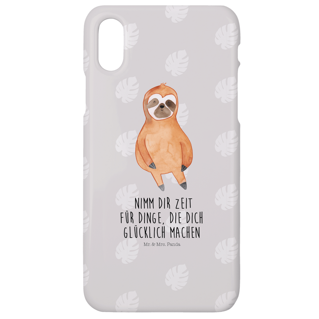 Handyhülle Faultier Zufrieden Handyhülle, Handycover, Cover, Handy, Hülle, Iphone 10, Iphone X, Faultier, Faultier Geschenk, Faultier Deko, Faultiere, faul, Lieblingstier, Pause, relaxen, Glück, glücklich, zufrieden, happy, Zufriedenheit, Gelassenheit, Ruhe, Frieden