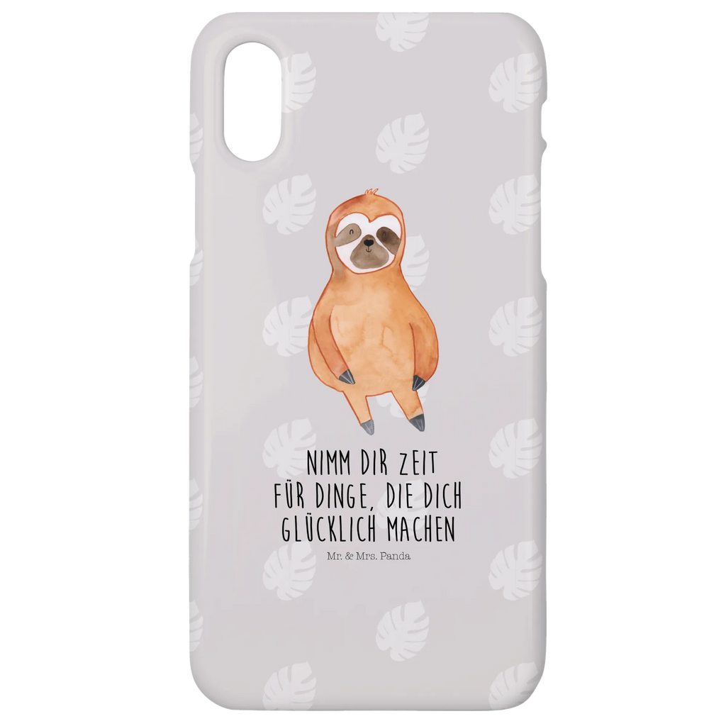 Handyhülle Faultier Zufrieden Handyhülle, Handycover, Cover, Handy, Hülle, Iphone 10, Iphone X, Faultier, Faultier Geschenk, Faultier Deko, Faultiere, faul, Lieblingstier, Pause, relaxen, Glück, glücklich, zufrieden, happy, Zufriedenheit, Gelassenheit, Ruhe, Frieden