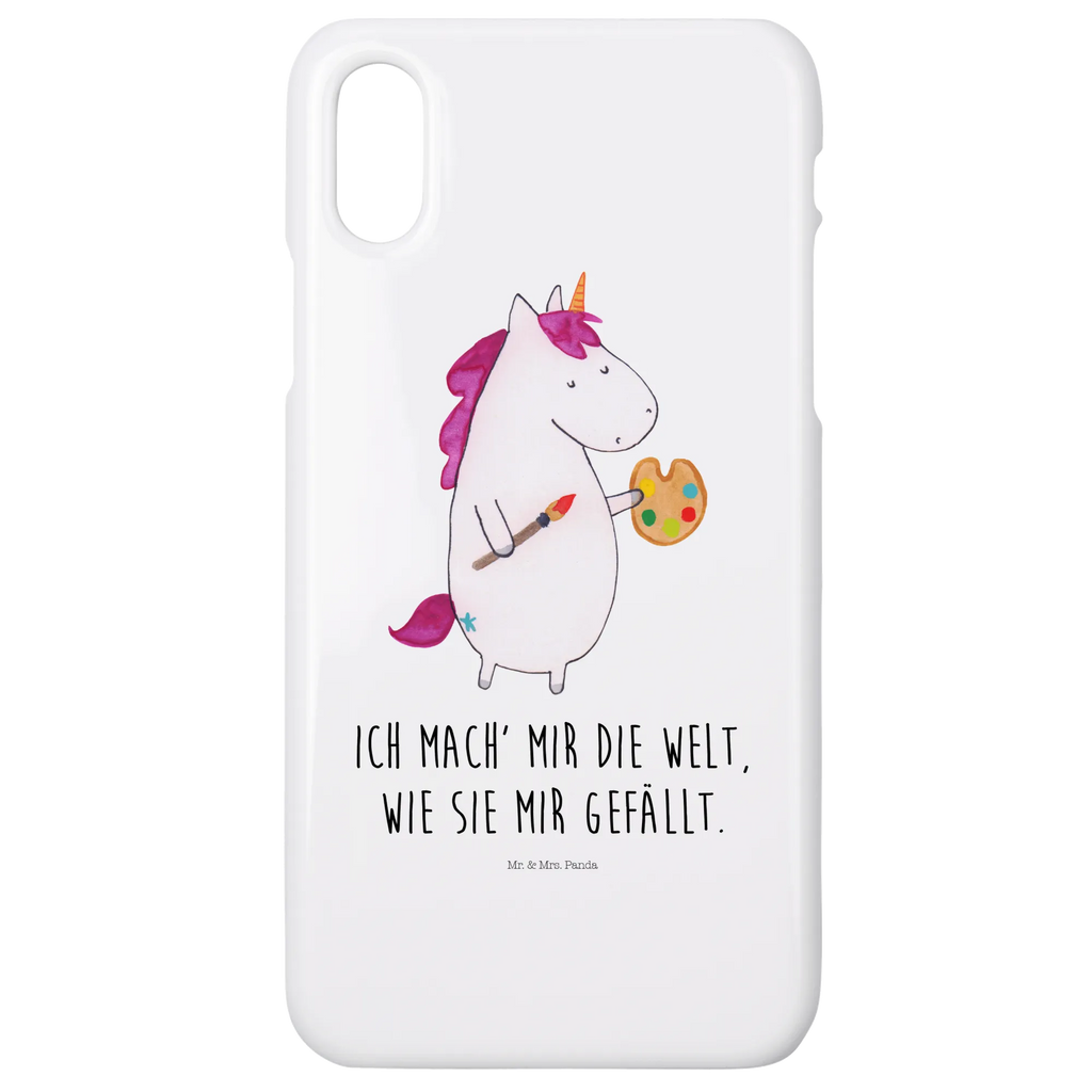 Handyhülle Einhorn Künstler Handyhülle, Handycover, Cover, Handy, Hülle, Iphone 10, Iphone X, Einhorn, Einhörner, Einhorn Deko, Pegasus, Unicorn, Englisch, Künstler, Artist, Malen, Zeichnen, Welt, Farbe, Stift, Pinsel, Geschenk, Maler