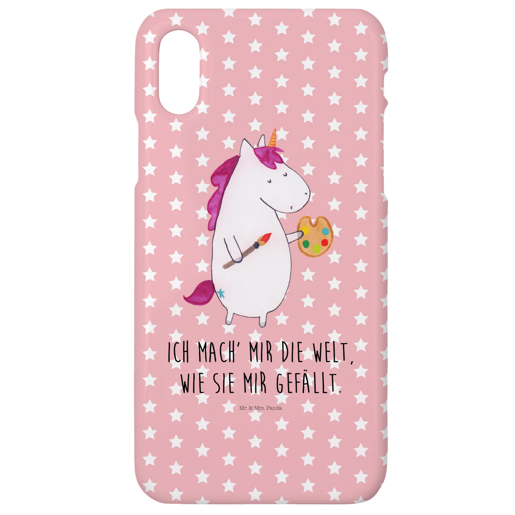 Handyhülle Einhorn Künstler Handyhülle, Handycover, Cover, Handy, Hülle, Iphone 10, Iphone X, Einhorn, Einhörner, Einhorn Deko, Pegasus, Unicorn, Englisch, Künstler, Artist, Malen, Zeichnen, Welt, Farbe, Stift, Pinsel, Geschenk, Maler