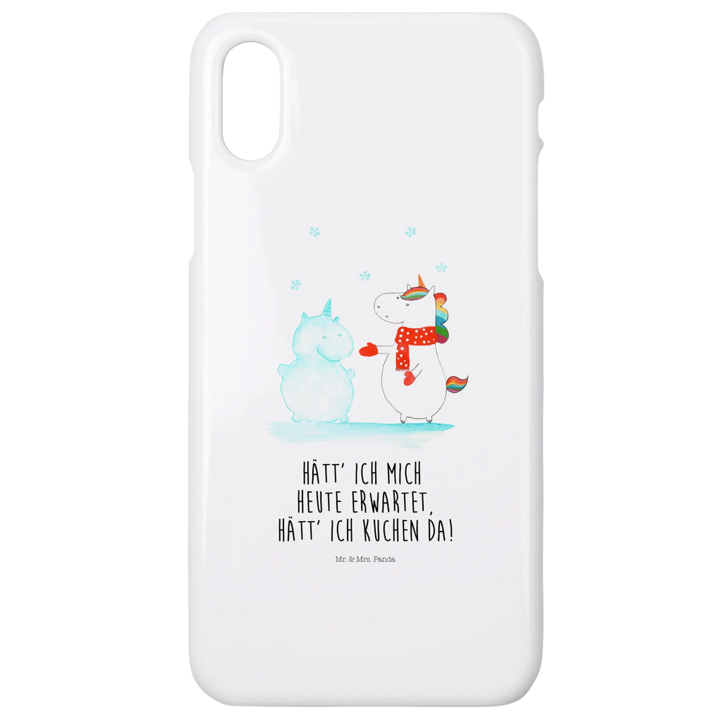 Handyhülle Einhorn Schneemann Handyhülle, Handycover, Cover, Handy, Hülle, Iphone 10, Iphone X, Einhorn, Einhörner, Einhorn Deko, Unicorn, Schneemann, Winter, Schnee, Kuchen, Weihnachten, kalt, Mütze, Handschuhe, X-Mas