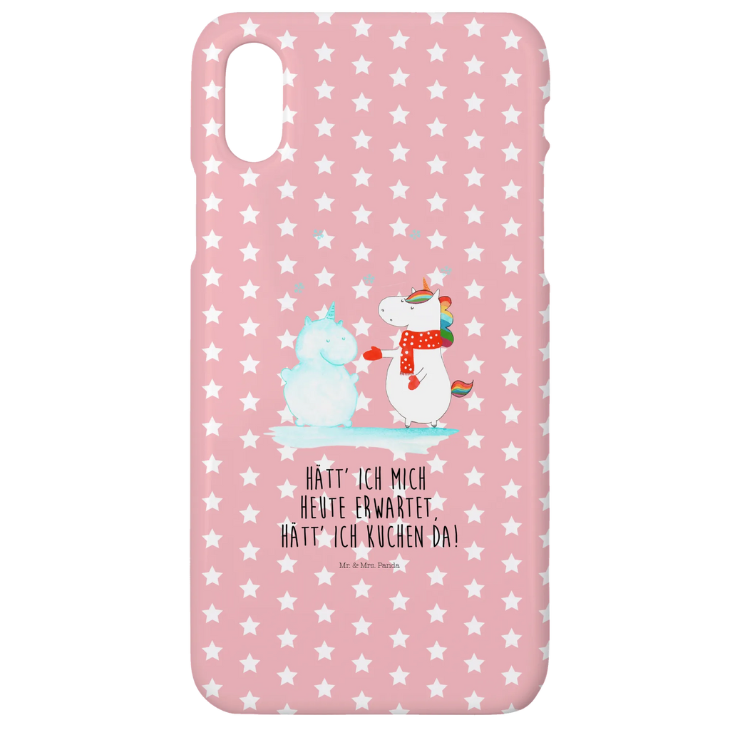 Handyhülle Einhorn Schneemann Handyhülle, Handycover, Cover, Handy, Hülle, Iphone 10, Iphone X, Einhorn, Einhörner, Einhorn Deko, Unicorn, Schneemann, Winter, Schnee, Kuchen, Weihnachten, kalt, Mütze, Handschuhe, X-Mas