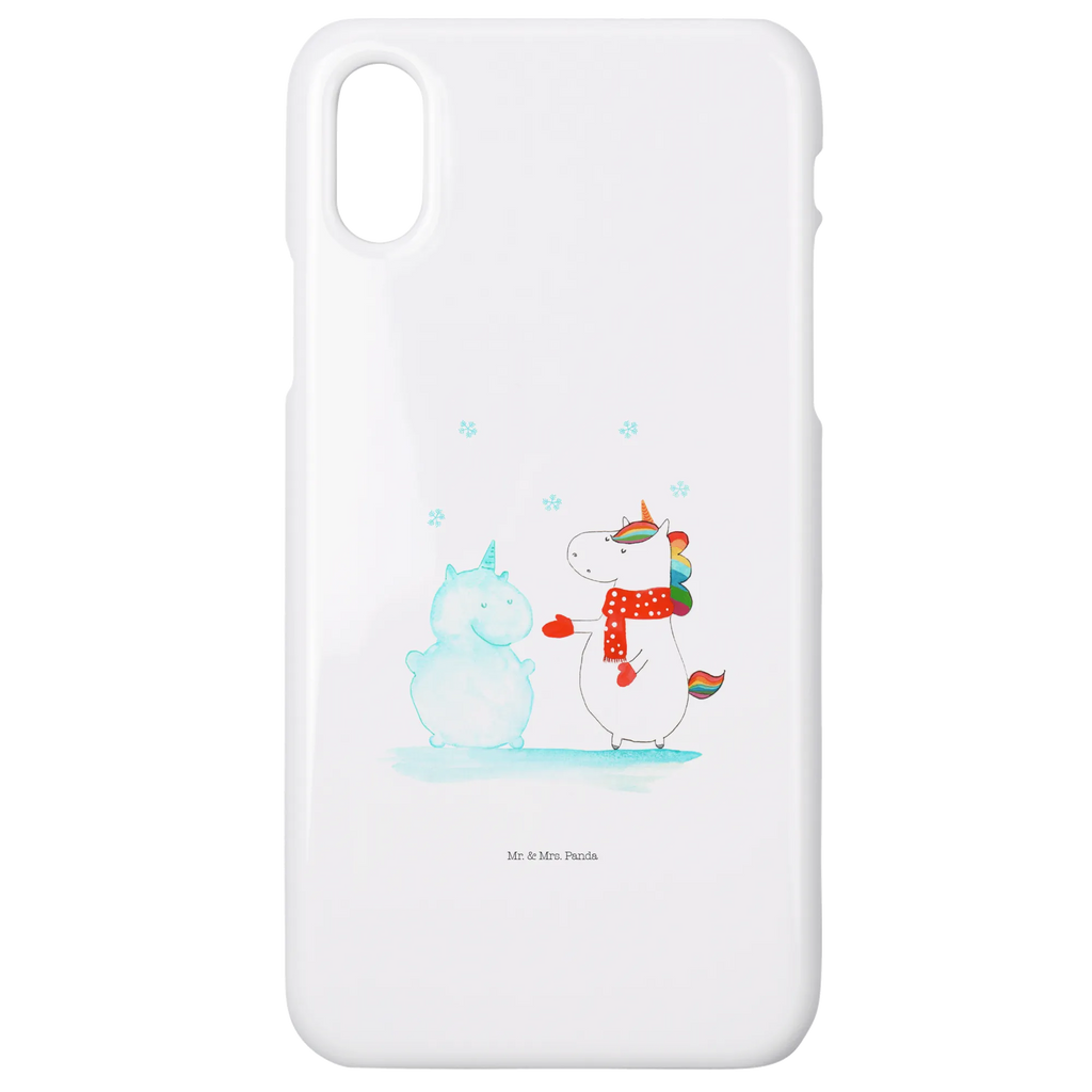 Handyhülle Einhorn Schneemann Handyhülle, Handycover, Cover, Handy, Hülle, Iphone 10, Iphone X, Einhorn, Einhörner, Einhorn Deko, Unicorn, Schneemann, Winter, Schnee, Kuchen, Weihnachten, kalt, Mütze, Handschuhe, X-Mas